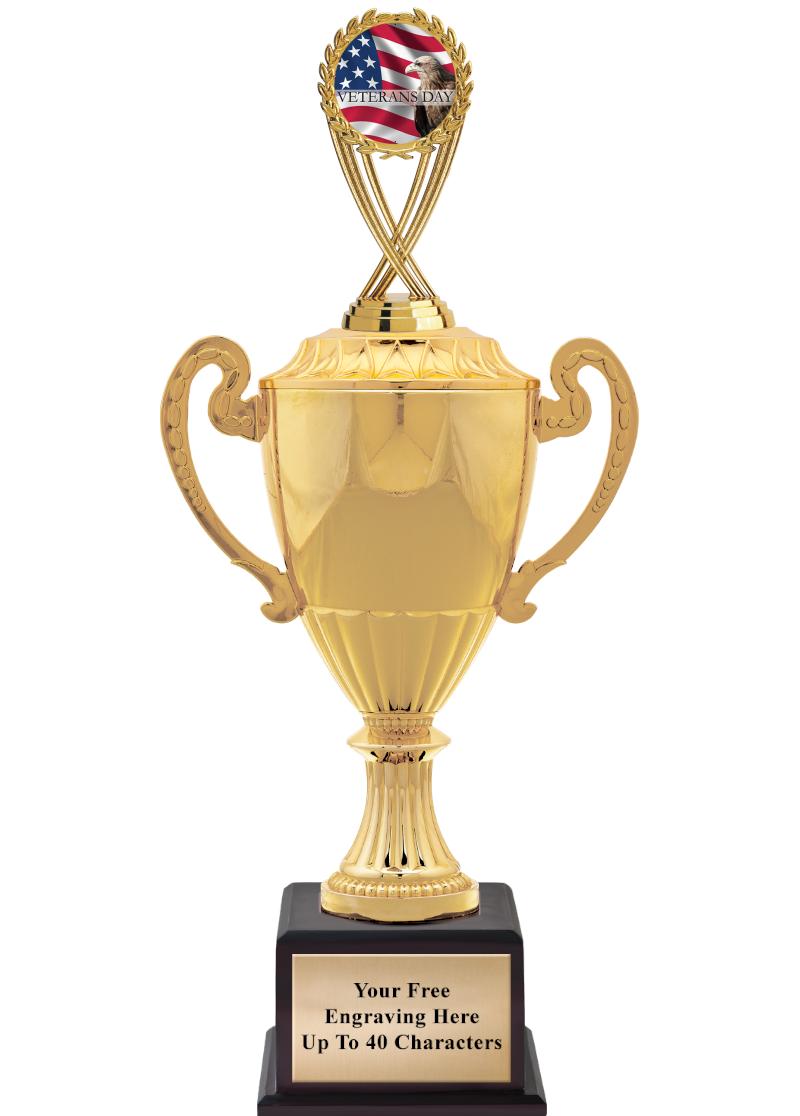 16 3/4" SOVEREIGN CUP W/FIGURE