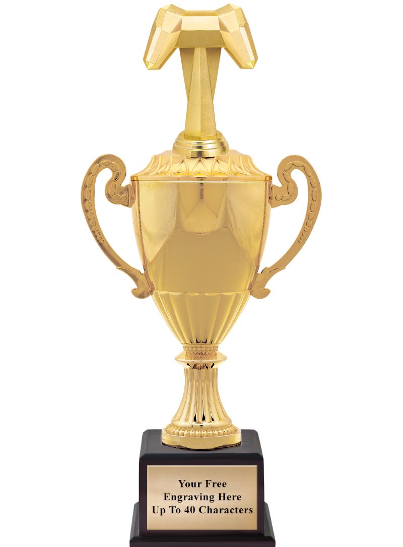 16 3/4" SOVEREIGN CUP W/FIGURE