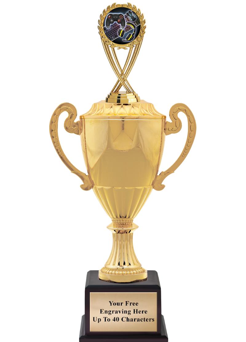 16 3/4" SOVEREIGN CUP W/FIGURE