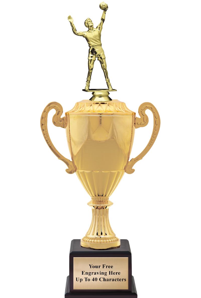 16 3/4" SOVEREIGN CUP W/FIGURE