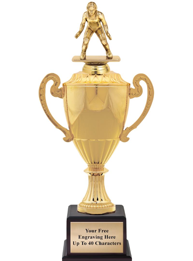 16 3/4" SOVEREIGN CUP W/FIGURE