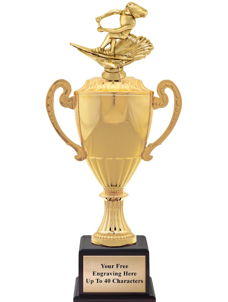 16 3/4" SOVEREIGN CUP W/FIGURE