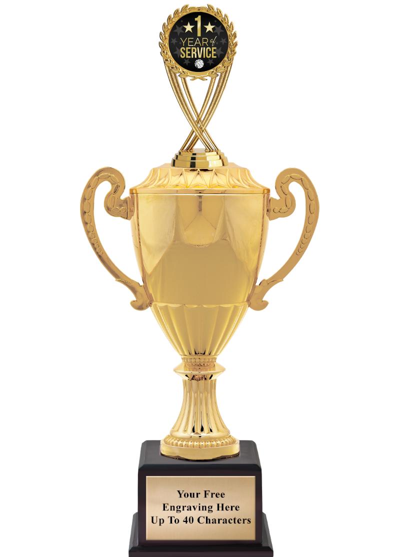 16 3/4" SOVEREIGN CUP W/FIGURE