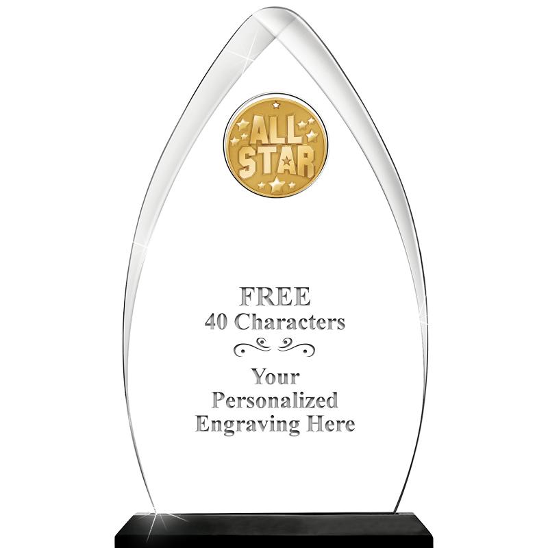 11.25"ARROWHEAD ACRYLIC W/INS