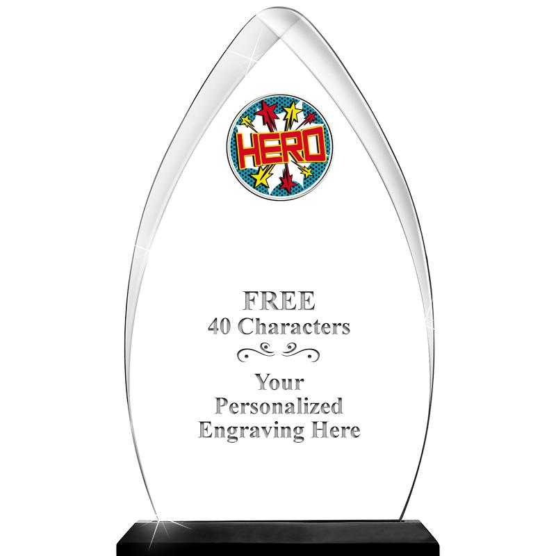 11.25"ARROWHEAD ACRYLIC W/INS