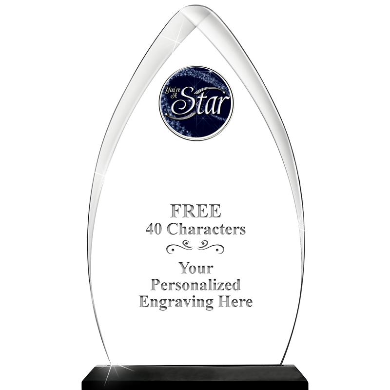 11.25"ARROWHEAD ACRYLIC W/INS