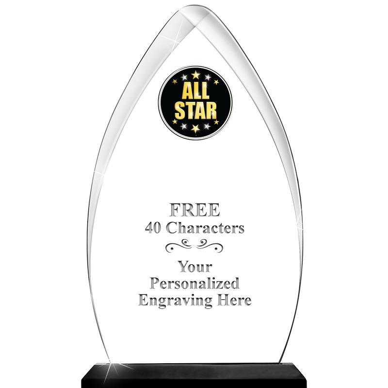 11.25"ARROWHEAD ACRYLIC W/INS