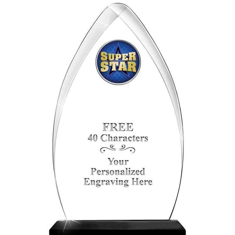 11.25"ARROWHEAD ACRYLIC W/INS