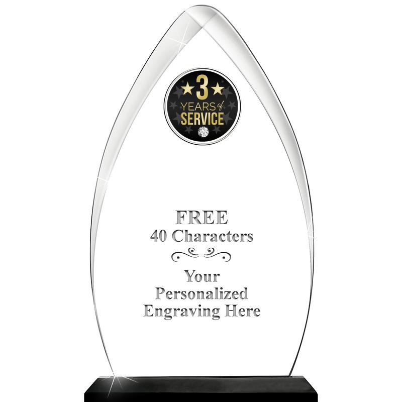 11.25"ARROWHEAD ACRYLIC W/INS