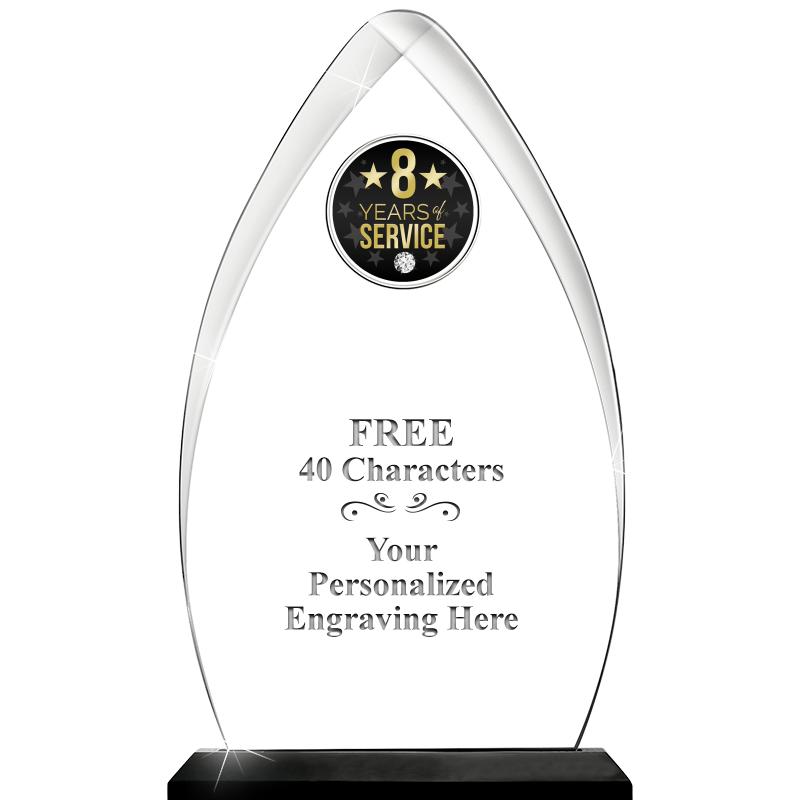 11.25"ARROWHEAD ACRYLIC W/INS