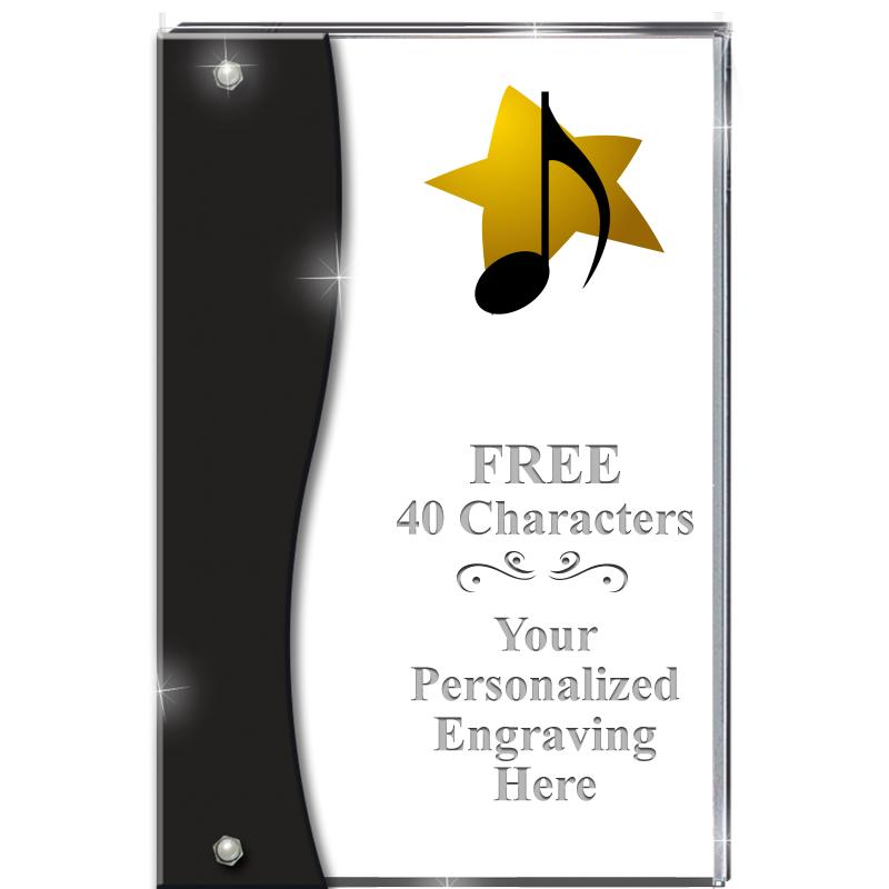 7.5" ONYX ACCENT WAVE ACRYLIC