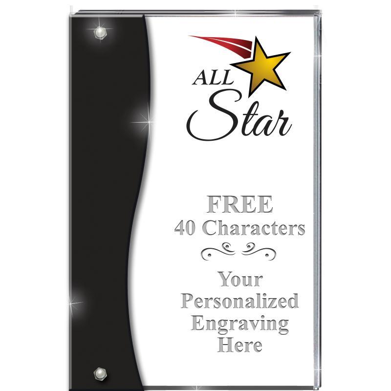 7.5" ONYX ACCENT WAVE ACRYLIC