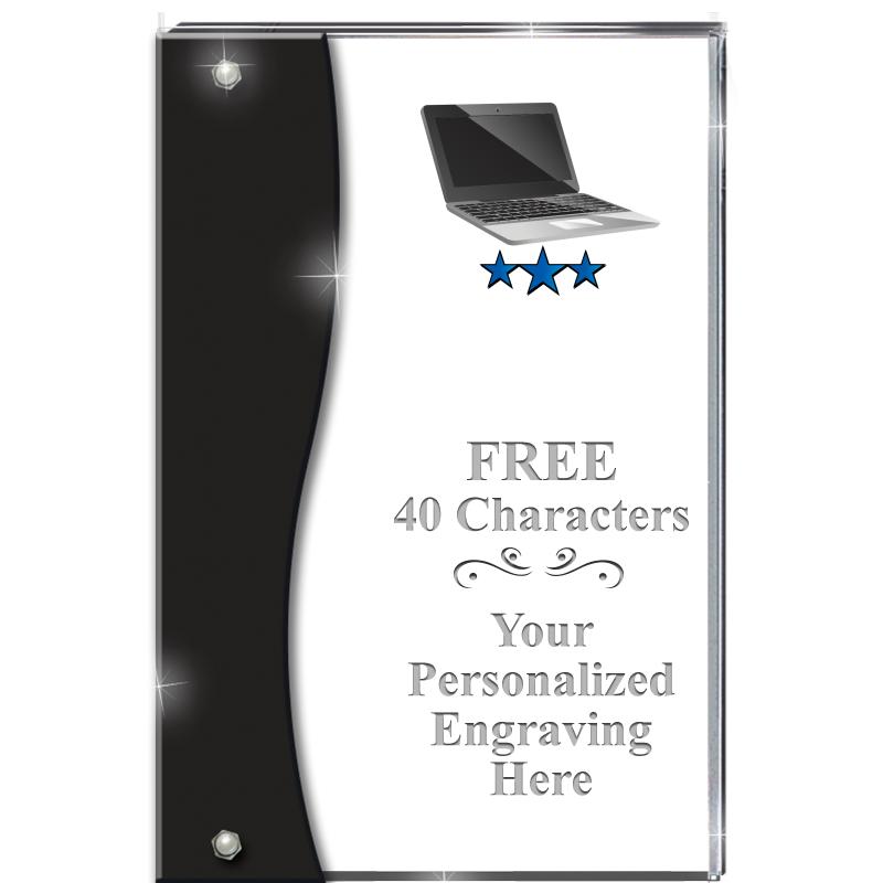 7.5" ONYX ACCENT WAVE ACRYLIC