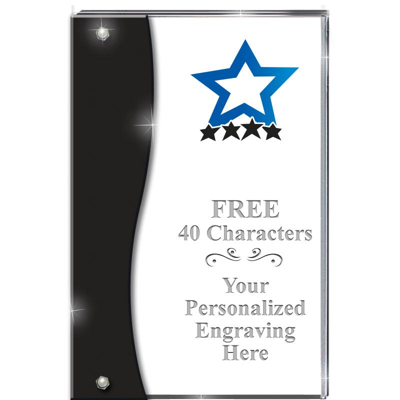 7.5" ONYX ACCENT WAVE ACRYLIC