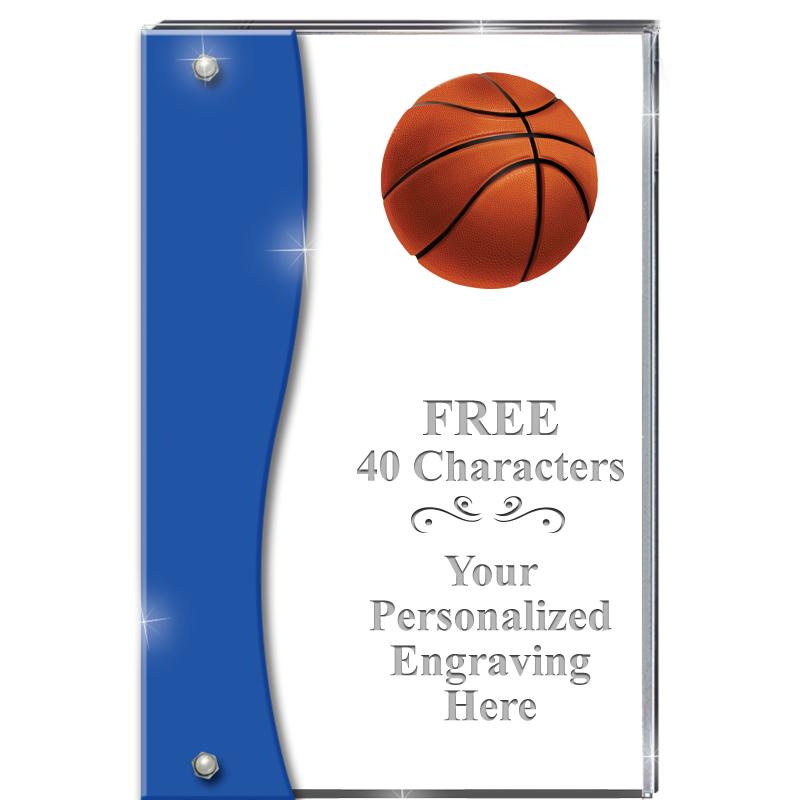 7.5" AZURE ACCENT WAVE ACRYLIC