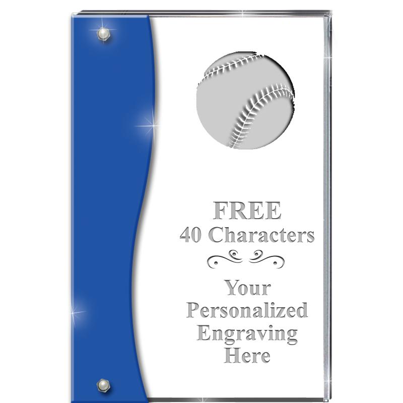 7.5" AZURE ACCENT WAVE ACRYLIC