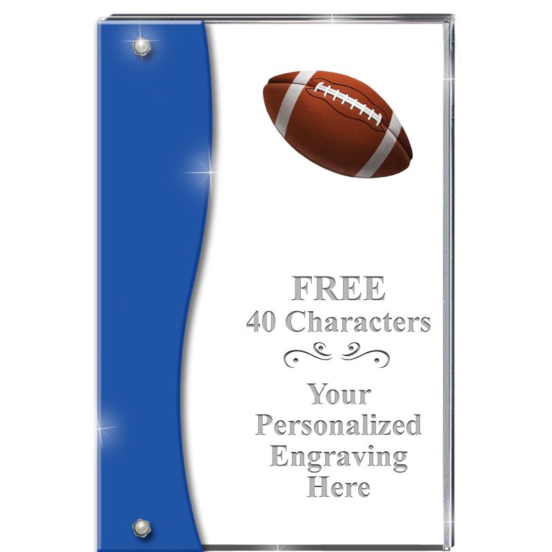 7.5" AZURE ACCENT WAVE ACRYLIC