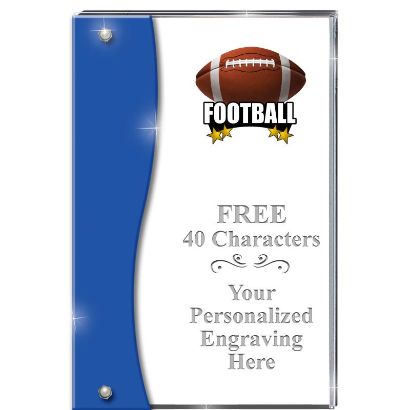 7.5" AZURE ACCENT WAVE ACRYLIC