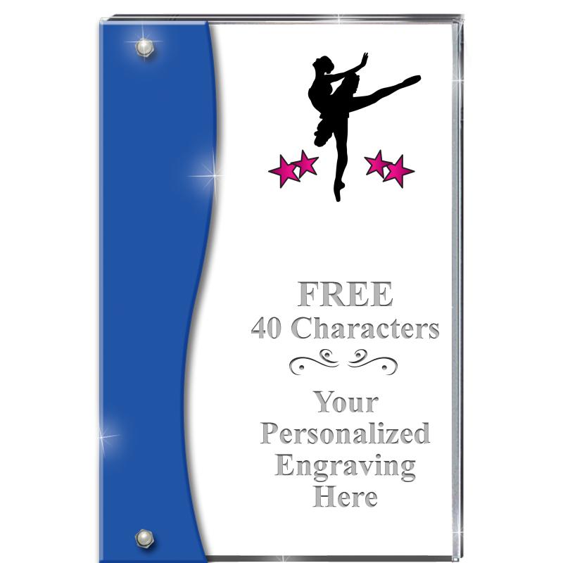 7.5" AZURE ACCENT WAVE ACRYLIC