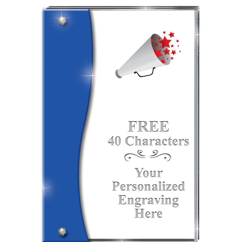 7.5" AZURE ACCENT WAVE ACRYLIC