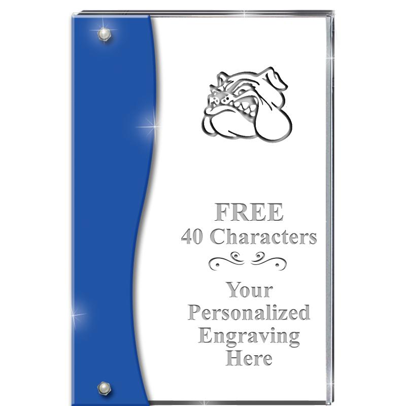 7.5" AZURE ACCENT WAVE ACRYLIC