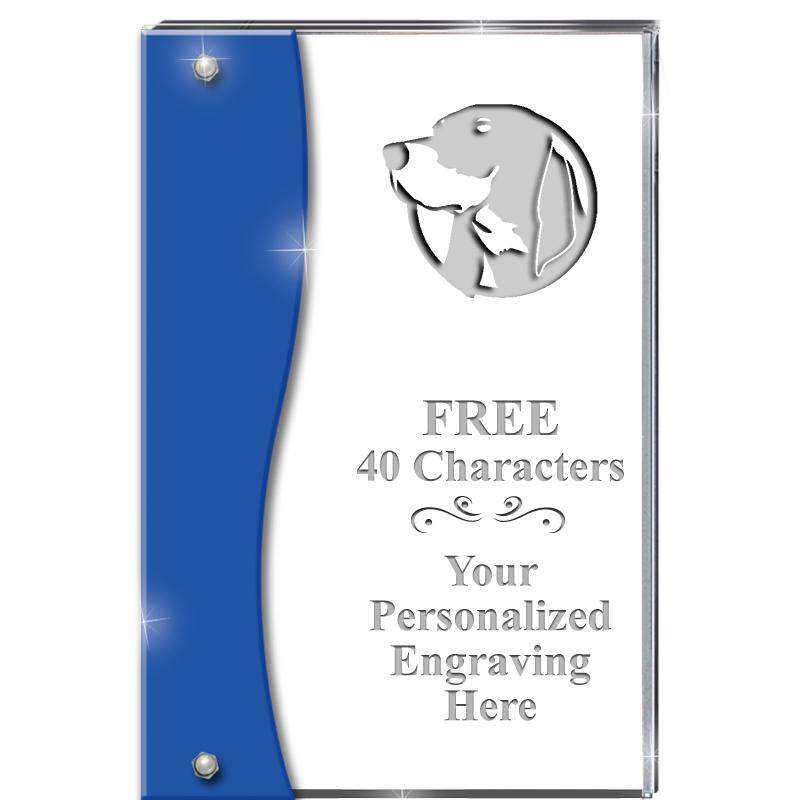 7.5" AZURE ACCENT WAVE ACRYLIC