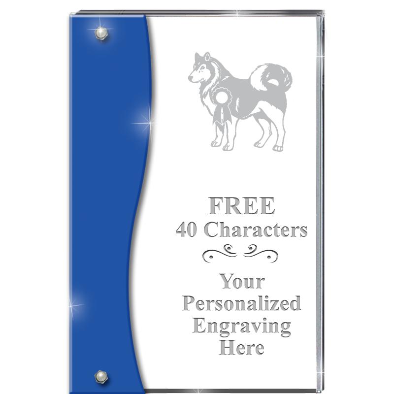 7.5" AZURE ACCENT WAVE ACRYLIC