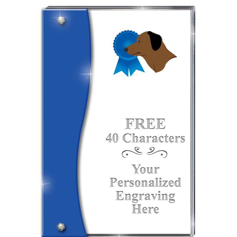 7.5" AZURE ACCENT WAVE ACRYLIC