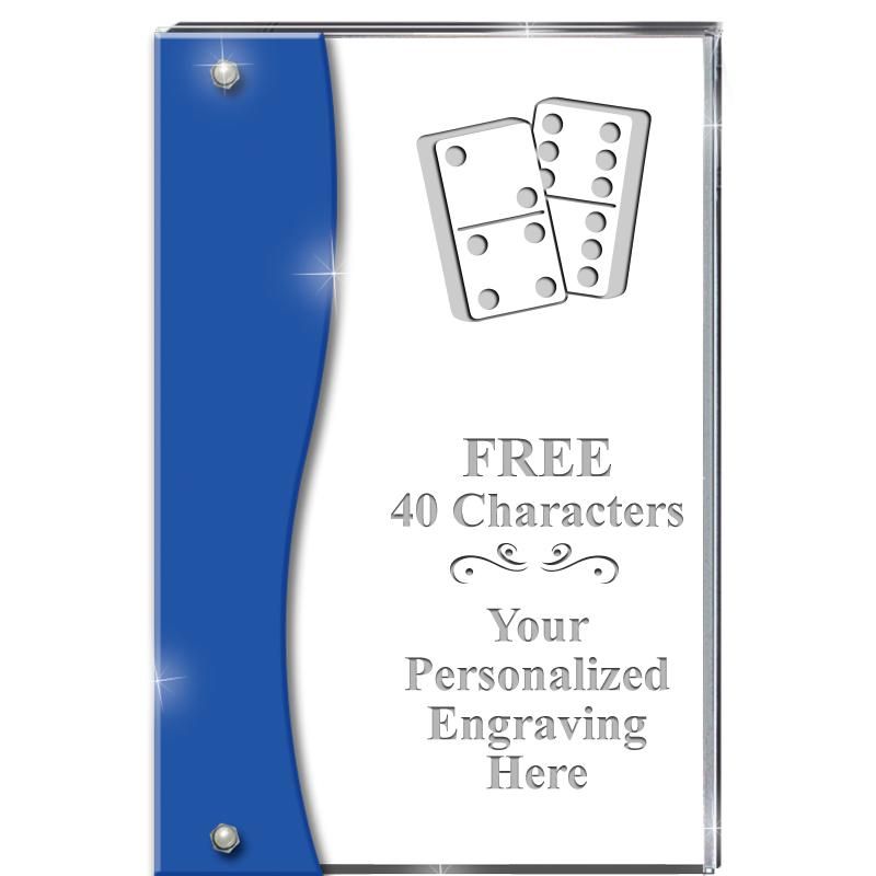 7.5" AZURE ACCENT WAVE ACRYLIC