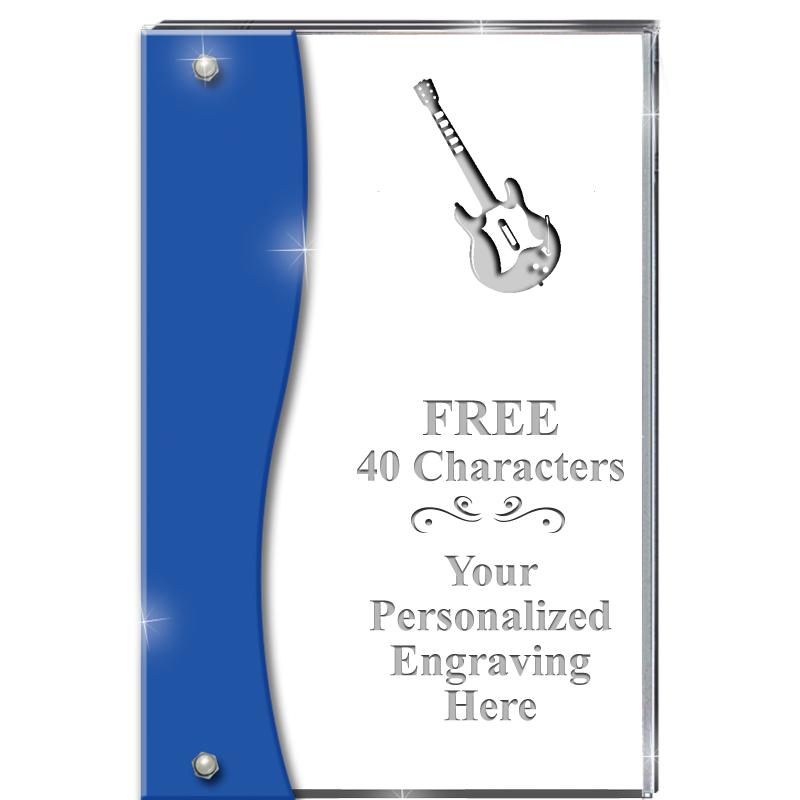 7.5" AZURE ACCENT WAVE ACRYLIC