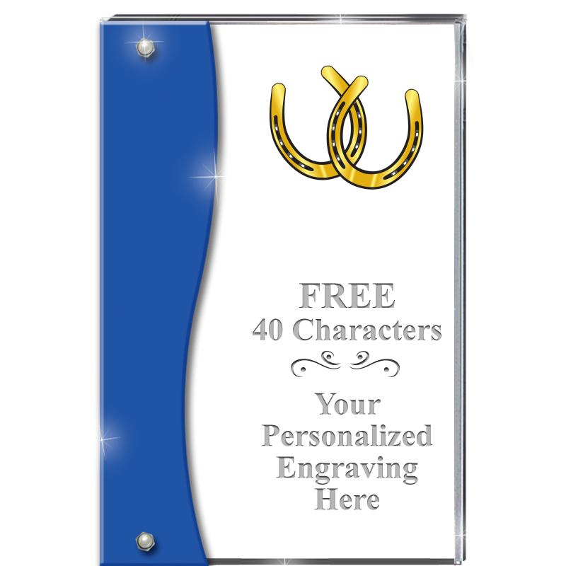 7.5" AZURE ACCENT WAVE ACRYLIC