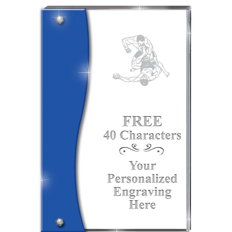 7.5" AZURE ACCENT WAVE ACRYLIC