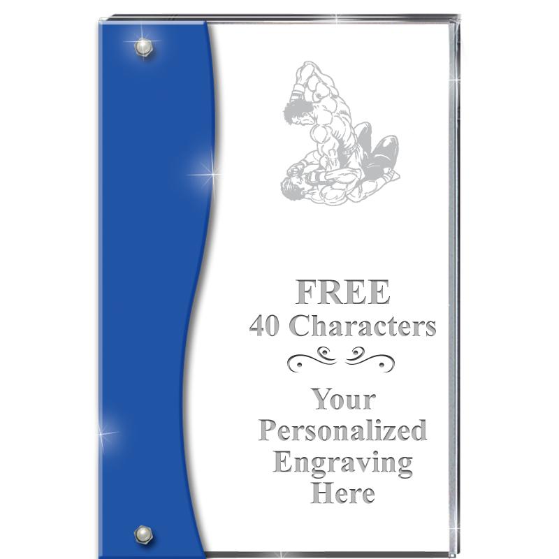 7.5" AZURE ACCENT WAVE ACRYLIC