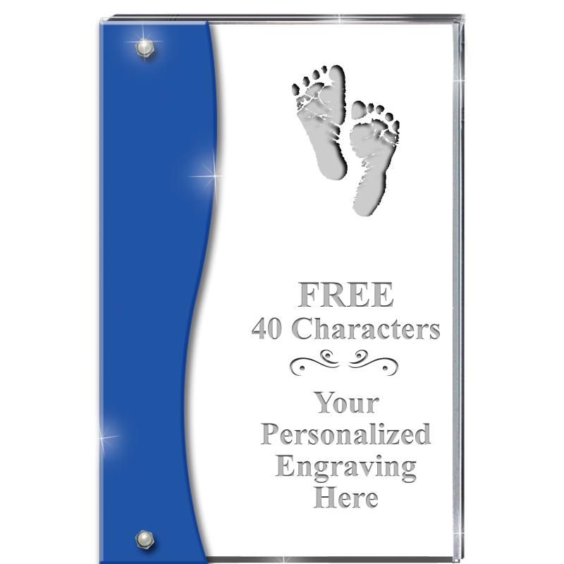 7.5" AZURE ACCENT WAVE ACRYLIC