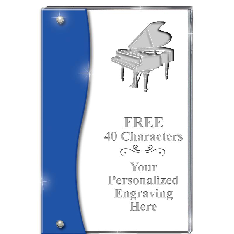 7.5" AZURE ACCENT WAVE ACRYLIC