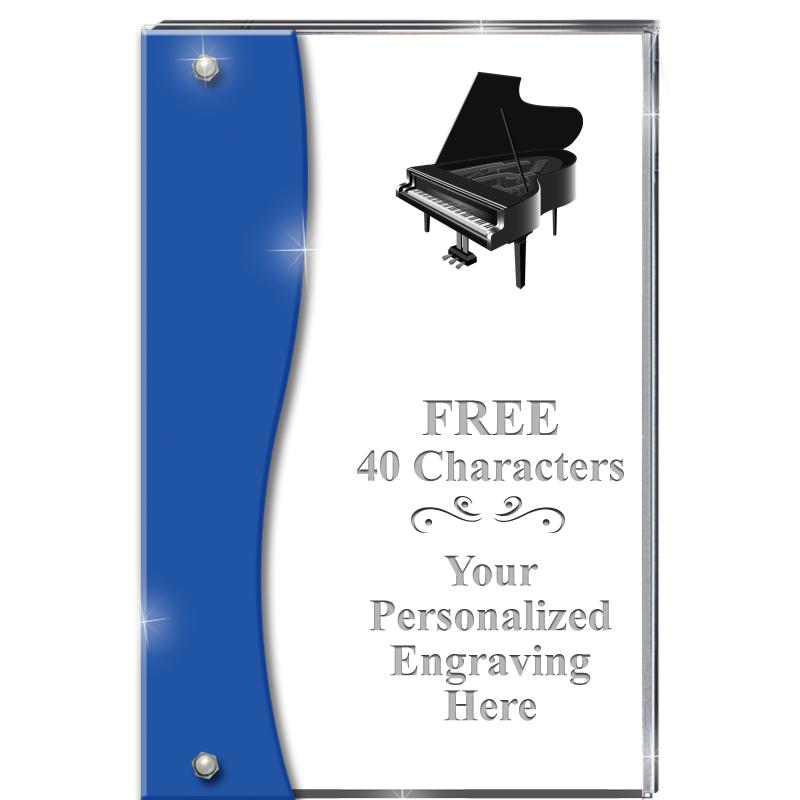 7.5" AZURE ACCENT WAVE ACRYLIC