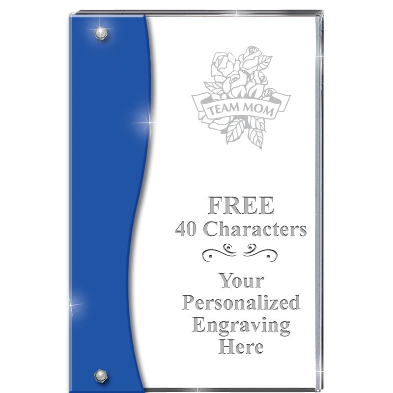 7.5" AZURE ACCENT WAVE ACRYLIC