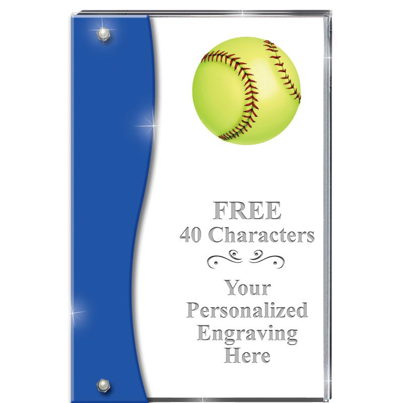 7.5" AZURE ACCENT WAVE ACRYLIC