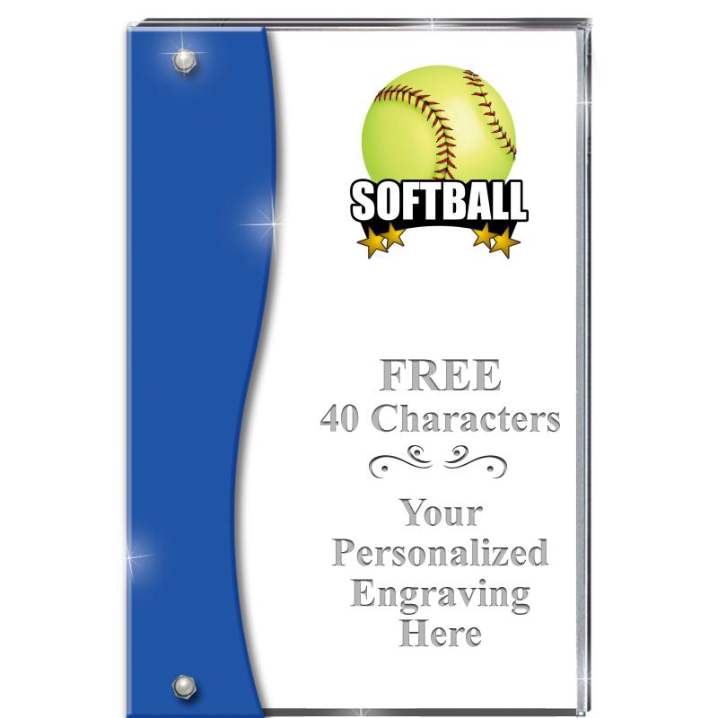 7.5" AZURE ACCENT WAVE ACRYLIC