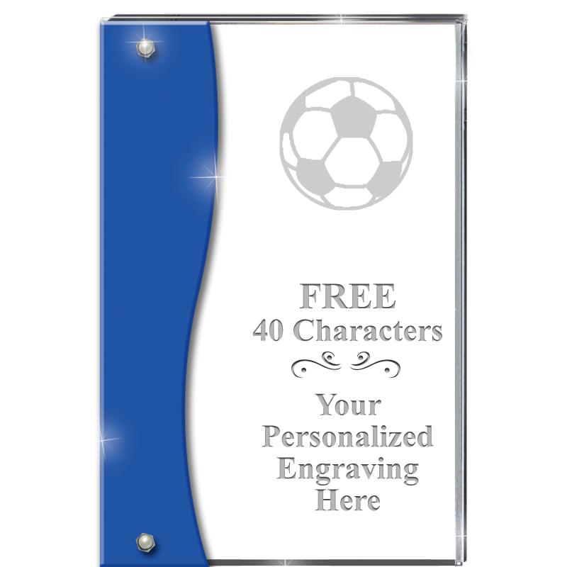 7.5" AZURE ACCENT WAVE ACRYLIC