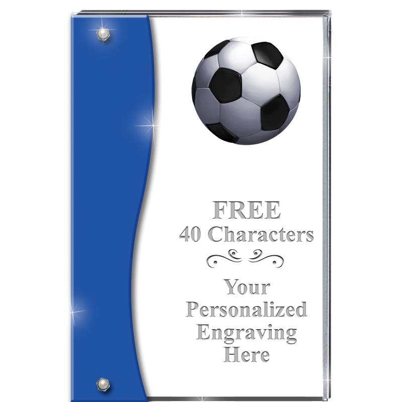 7.5" AZURE ACCENT WAVE ACRYLIC