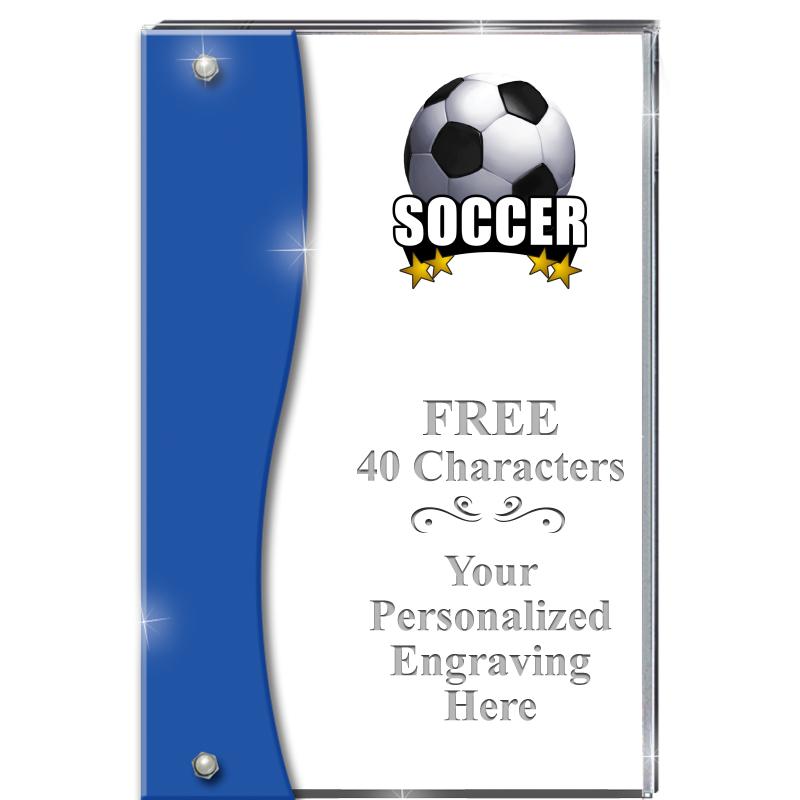 7.5" AZURE ACCENT WAVE ACRYLIC