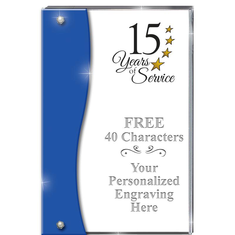 7.5" AZURE ACCENT WAVE ACRYLIC