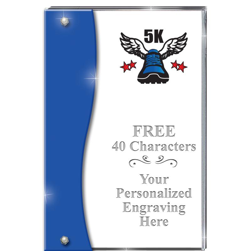 7.5" AZURE ACCENT WAVE ACRYLIC