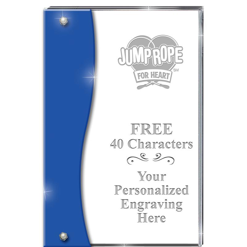 7.5" AZURE ACCENT WAVE ACRYLIC