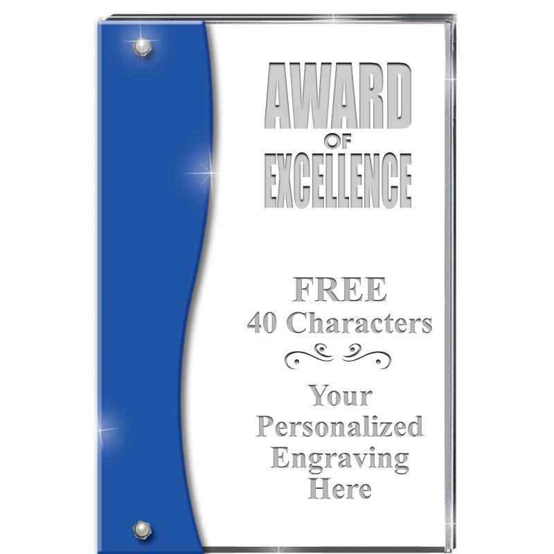 7.5" AZURE ACCENT WAVE ACRYLIC