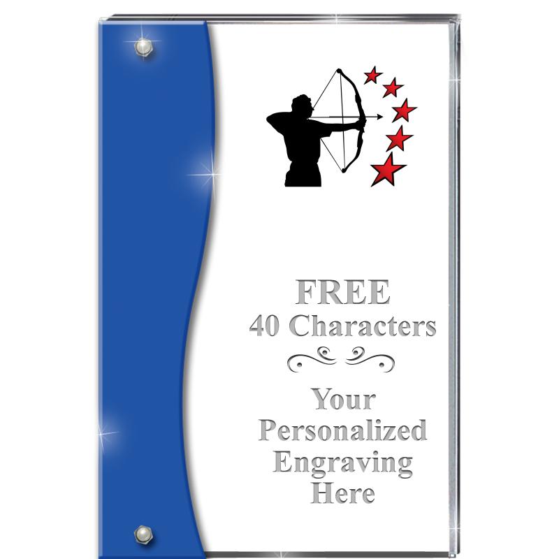 7.5" AZURE ACCENT WAVE ACRYLIC