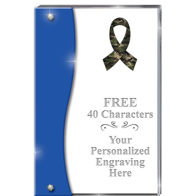 7.5" AZURE ACCENT WAVE ACRYLIC