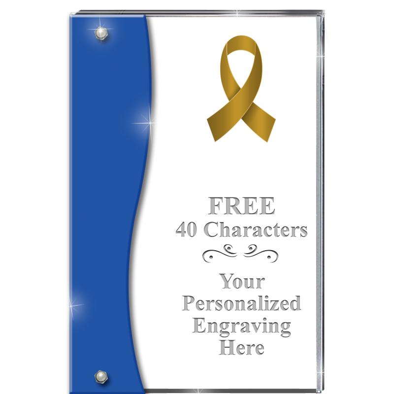 7.5" AZURE ACCENT WAVE ACRYLIC