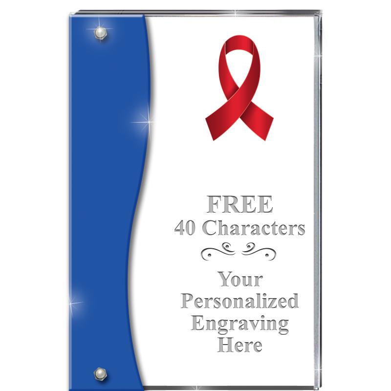 7.5" AZURE ACCENT WAVE ACRYLIC